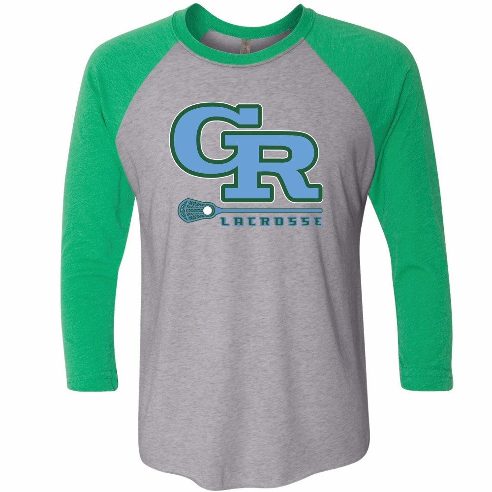 JH Rose Lacrosse | Unisex Raglan Triblend T-Shirt | GR Logo
