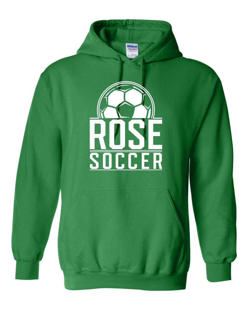 JH Rose Soccer Cotton Hooded Sweatshirt | Rose Arch Logo | Multiple Colors