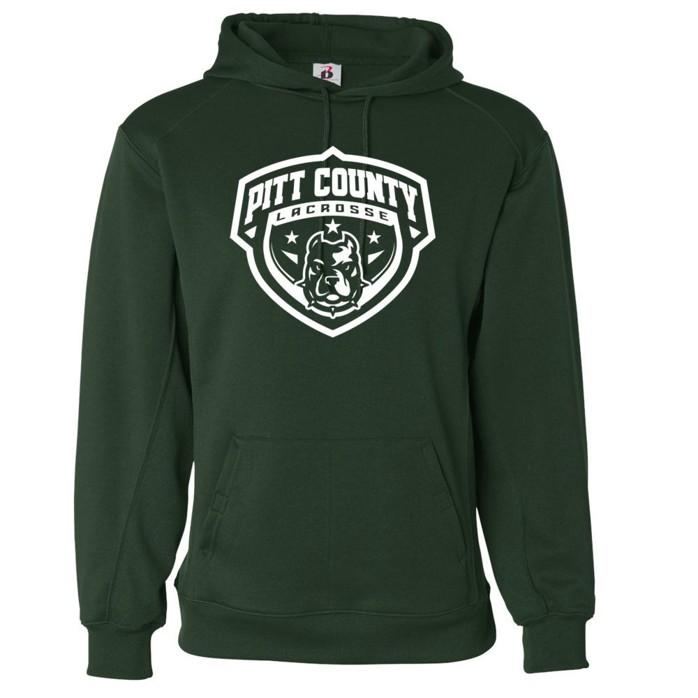 Pitt County Lacrosse Cotton Hooded Sweatshirt | Shield Logo | Multiple Colors