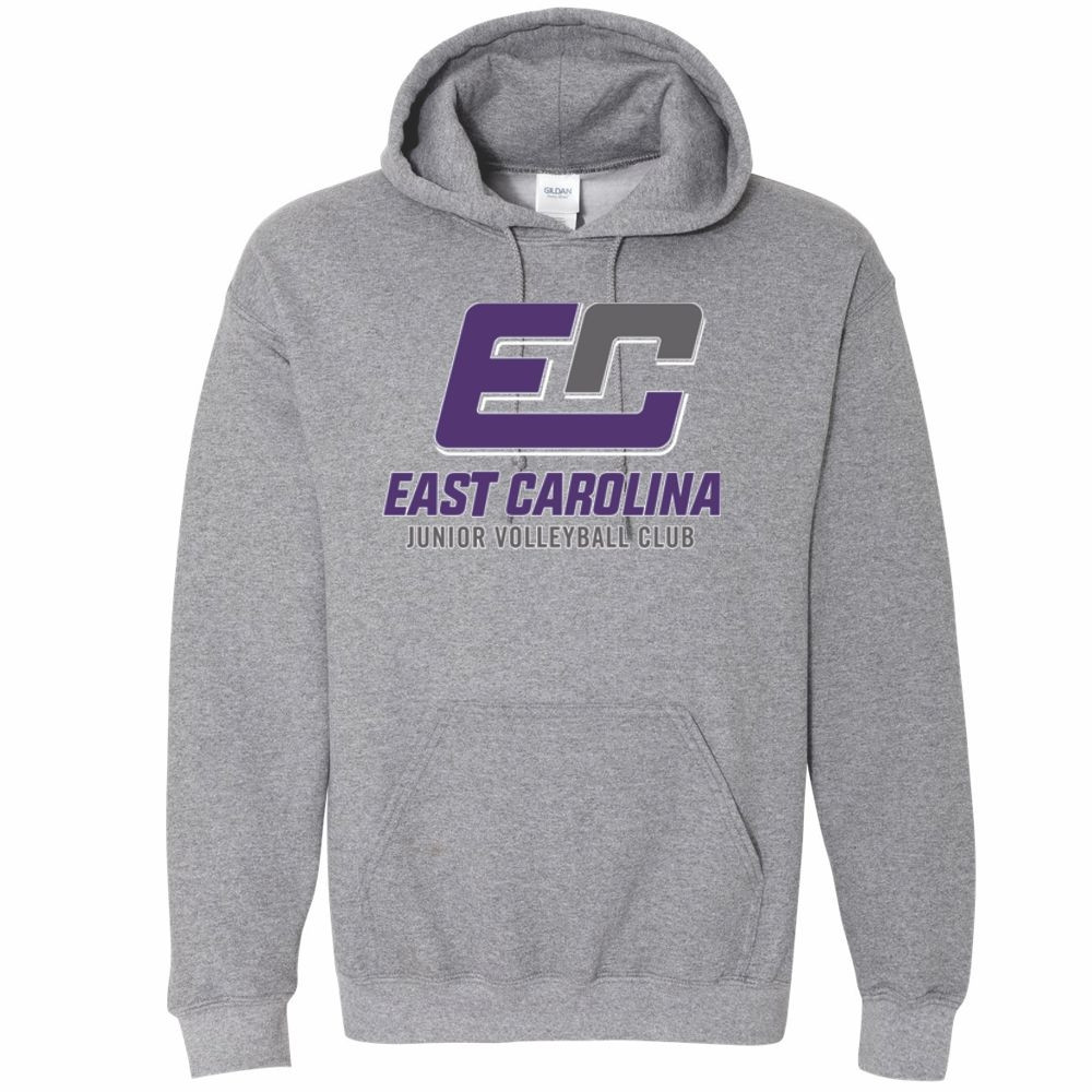 ECJVC Cotton Hooded Sweatshirt | Full Color Logo | Multiple Colors