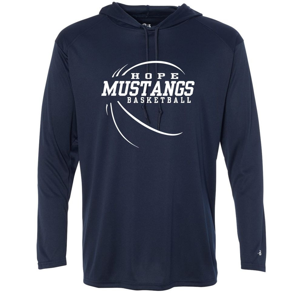 Hope Boys Basketball | Old School Logo |  Hooded Performance T-Shirt