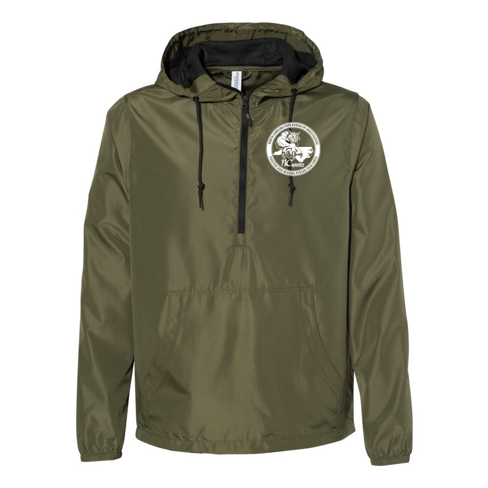 GPD | Fugitive & Missing Person Task Force | Lightweight Quarter-Zip Windbreaker Pullover Jacket
