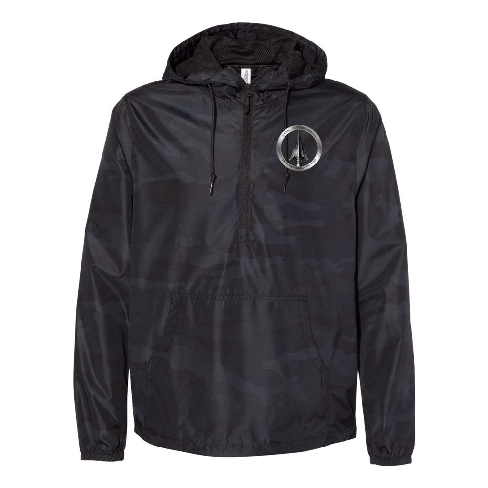 Special Operations Bureau | Lightweight Quarter-Zip Windbreaker Pullover Jacket