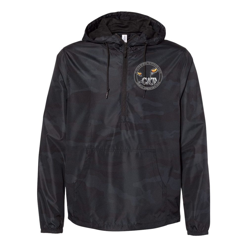 GPD | Criminal Apprehension Team | Lightweight Quarter-Zip Windbreaker Pullover Jacket