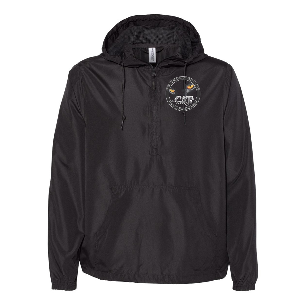 GPD | Criminal Apprehension Team | Lightweight Quarter-Zip Windbreaker Pullover Jacket