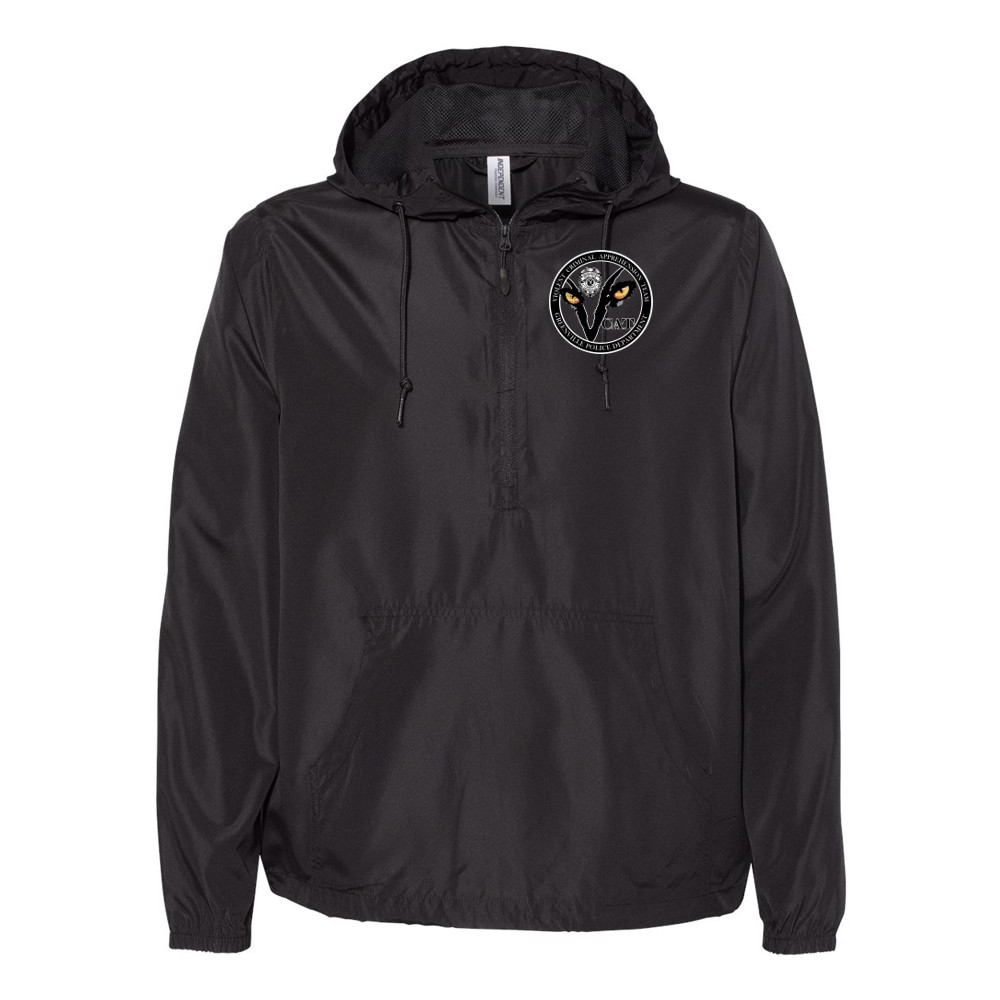 GPD | Violent Crime | Lightweight Quarter-Zip Windbreaker Pullover Jacket