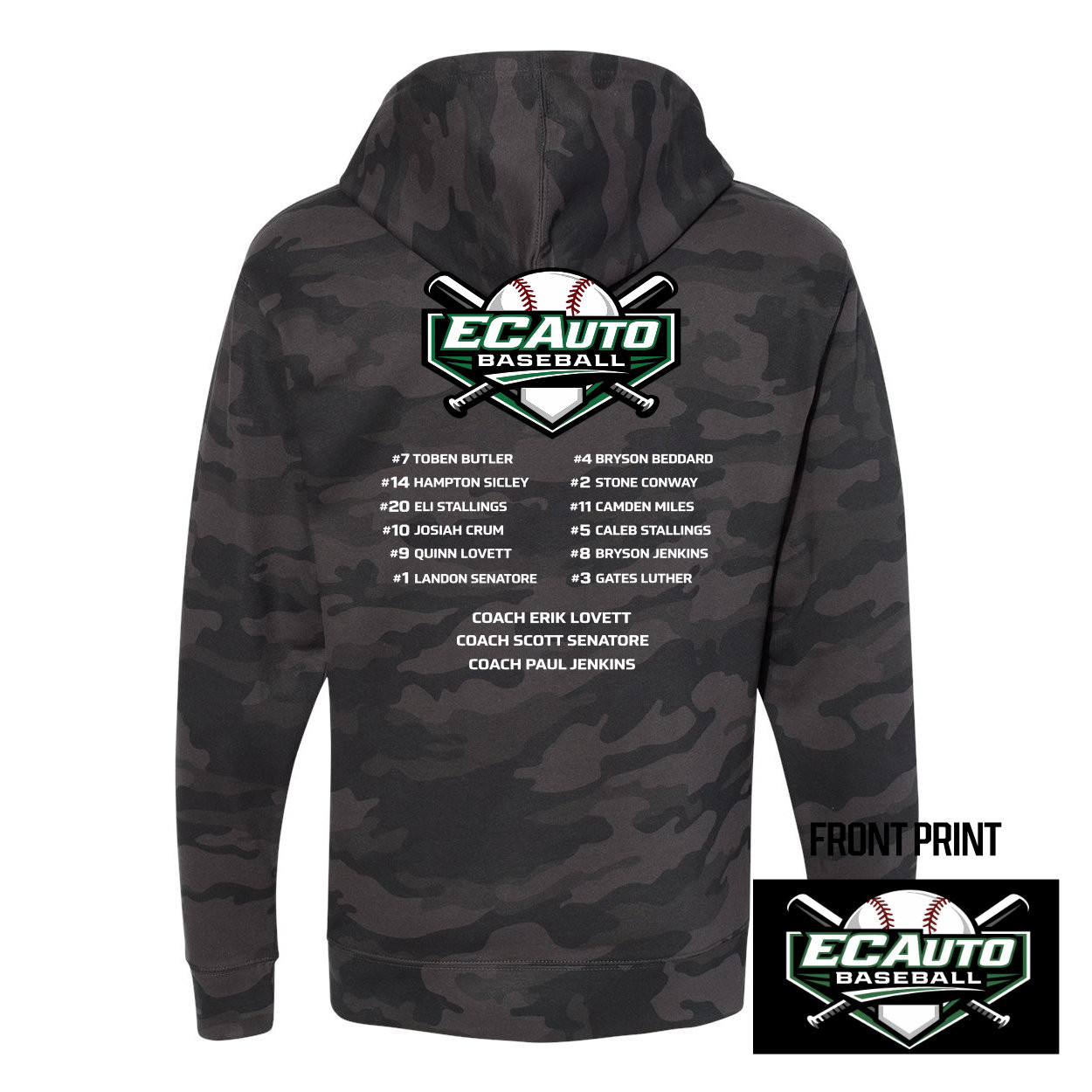 EC Auto | 2026 Roster | Cotton Hoodie | Sizes Whole Family