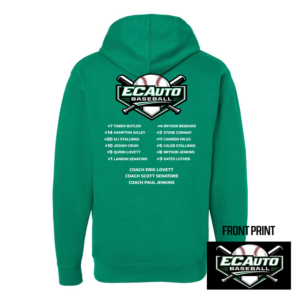 EC Auto | 2026 Roster | Cotton Hoodie | Sizes Whole Family