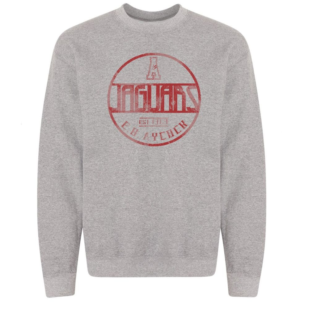 E B Aycock Sweatshirt | Circle Jaguars Logo | Multiple Logo