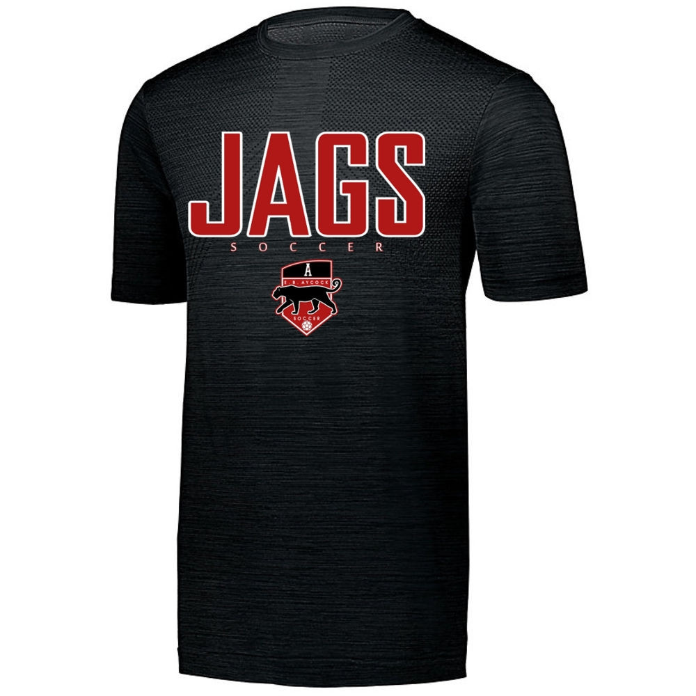 EB Aycock Soccer Short-Sleeve Torpedo Performance Tee | JAGS Logo | Multiple Colors
