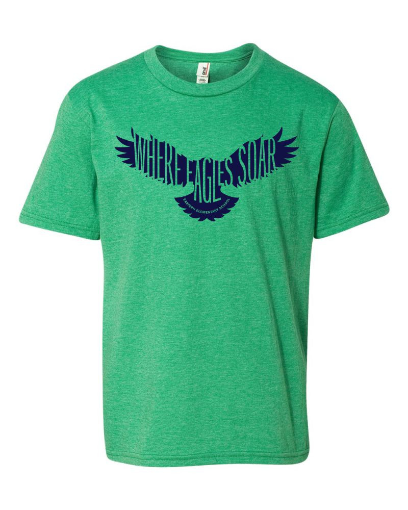 Blue Eagle | Eastern Elementary Cotton Tee | Heather Green