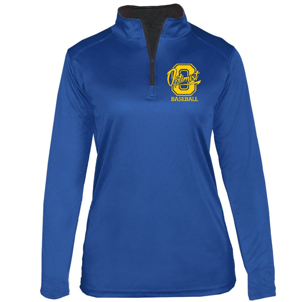 Optimist Ladies 1/4 Zip Long-Sleeve Performance Tee