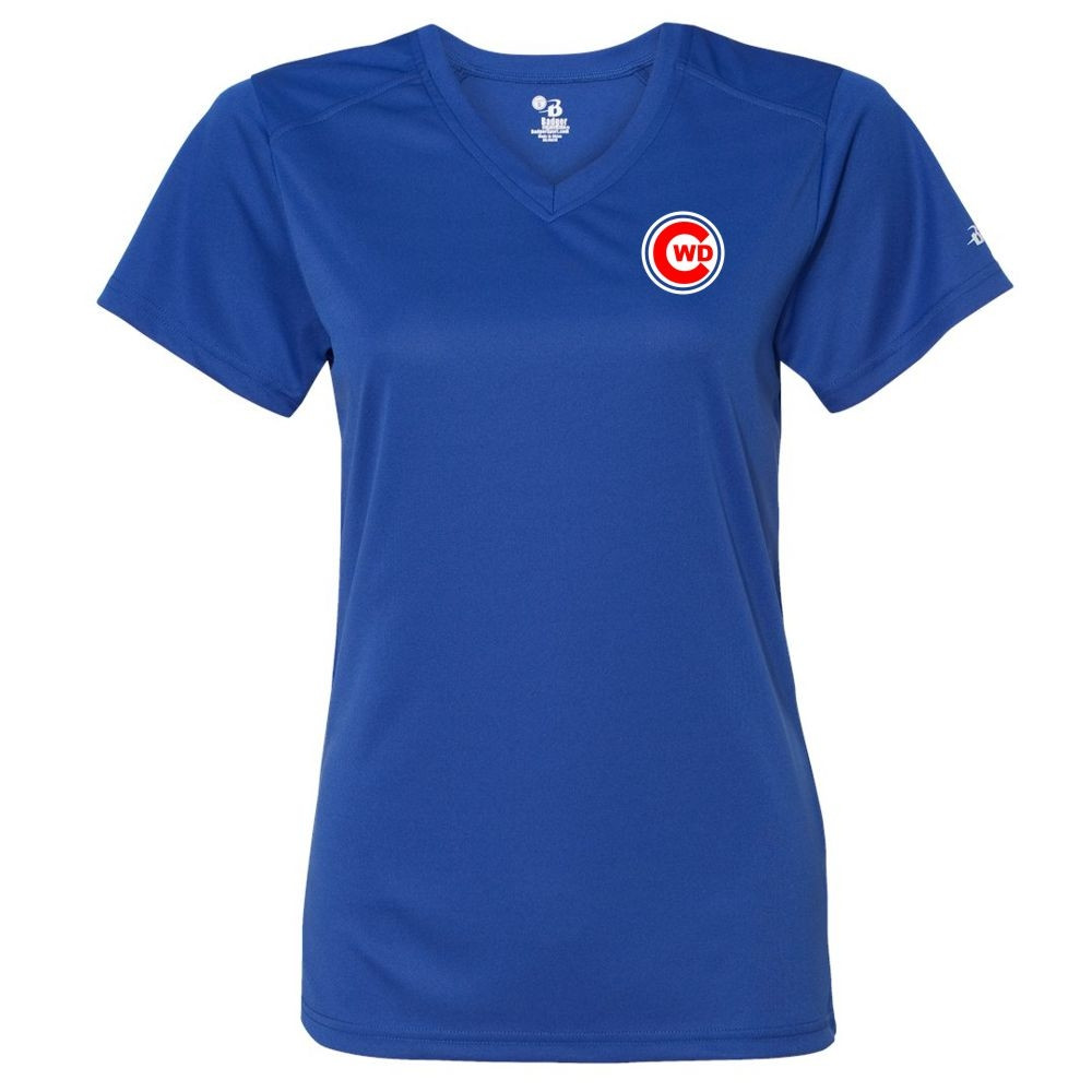 CWD Ladies V-Neck Performance Tee | Small Logo