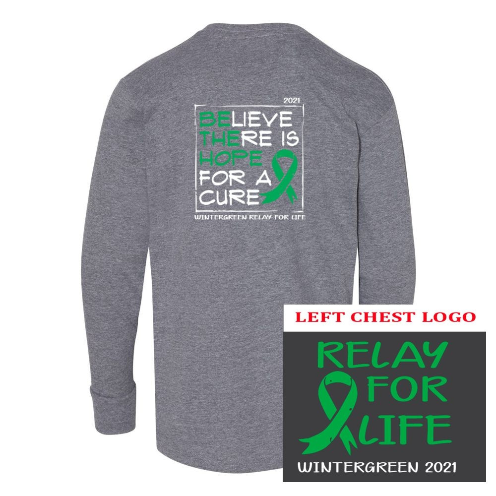 Wintergreen Relay for Life | Long-Sleeve Cotton Tee | ORDER DEADLINE 3/15