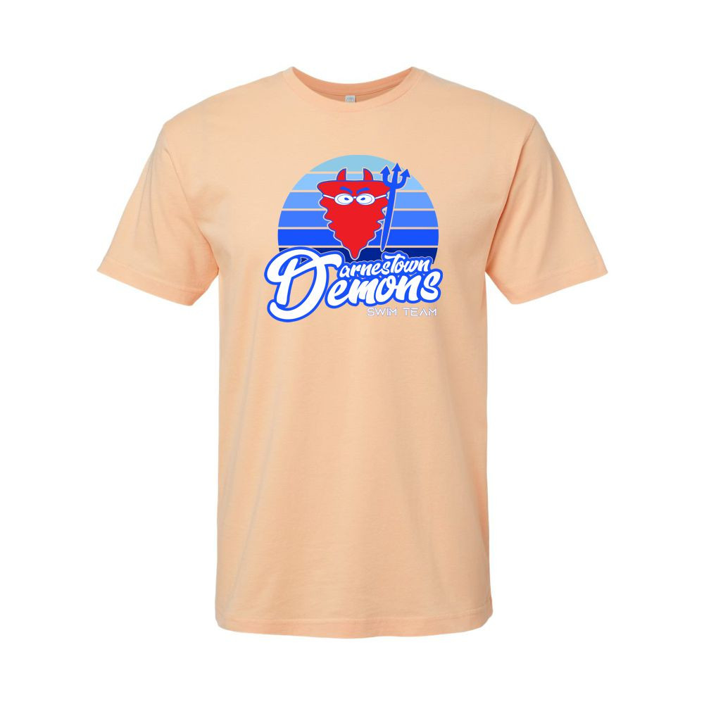 Darnestown Swim Team | Sunset Logo | Cotton T-Shirts | Screen