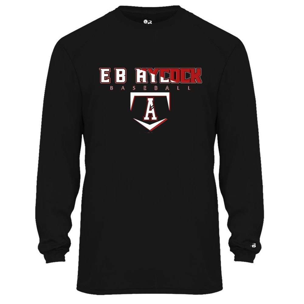 E B Aycock Baseball Long-Sleeve Performance Tee | Multiple Colors
