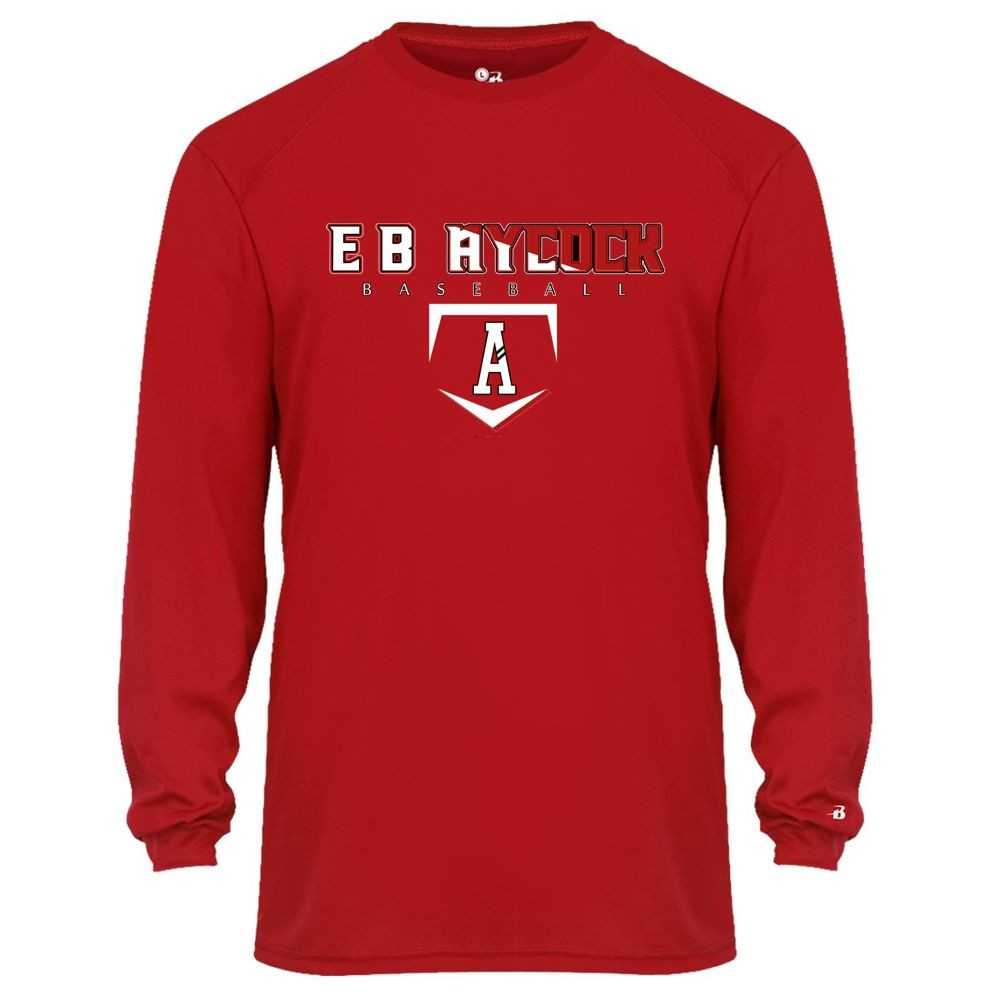 E B Aycock Baseball Long-Sleeve Performance Tee | Multiple Colors