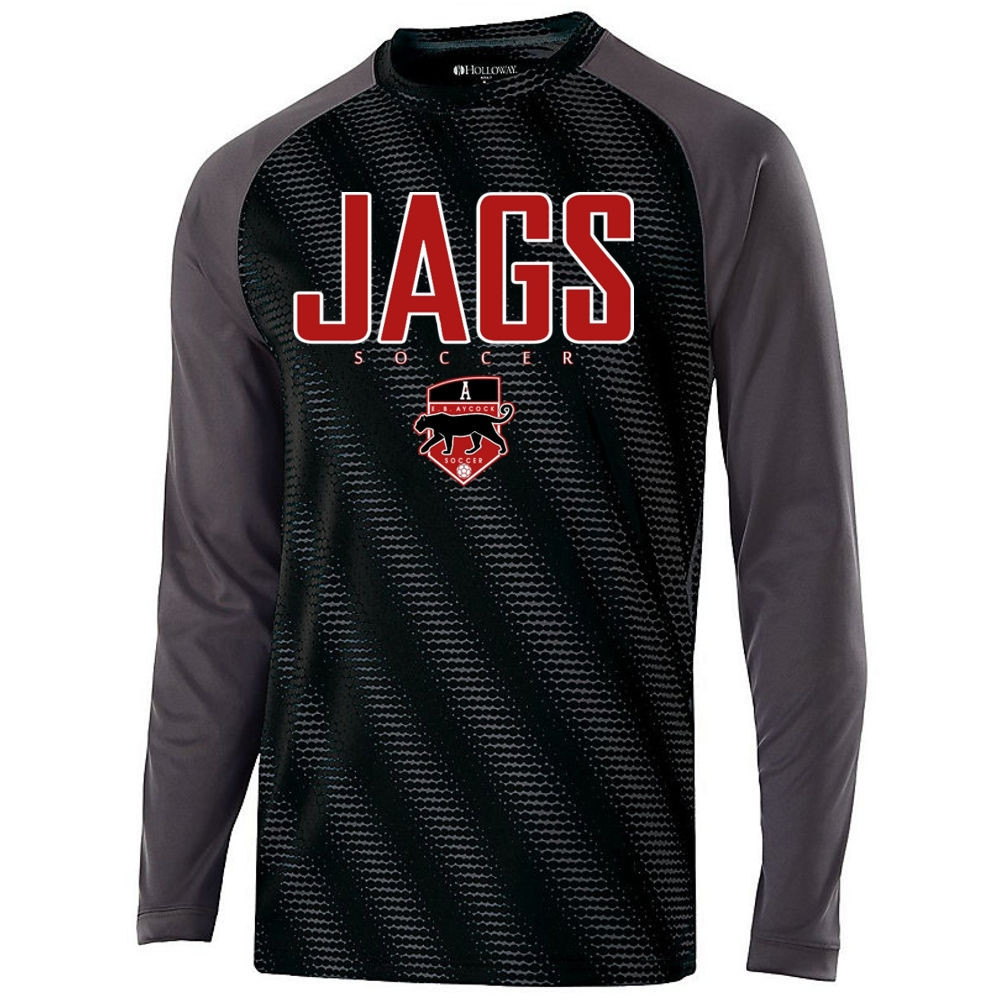 EB Aycock Soccer Long-Sleeve Torpedo Performance Tee | JAGS Logo | Multiple Colors