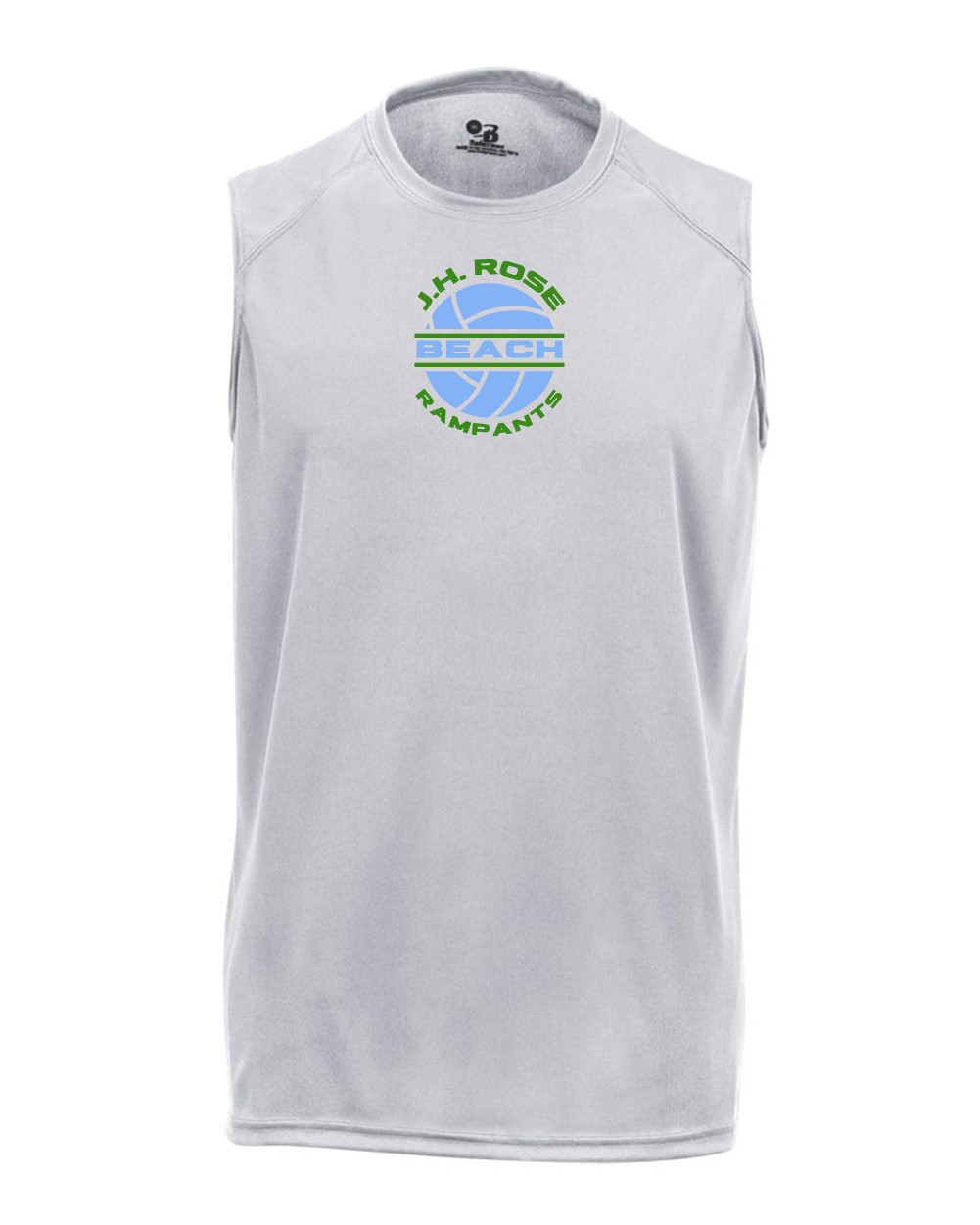Rose Beach | Men's Sleeveless Tee | Small Logo Center - Select Design