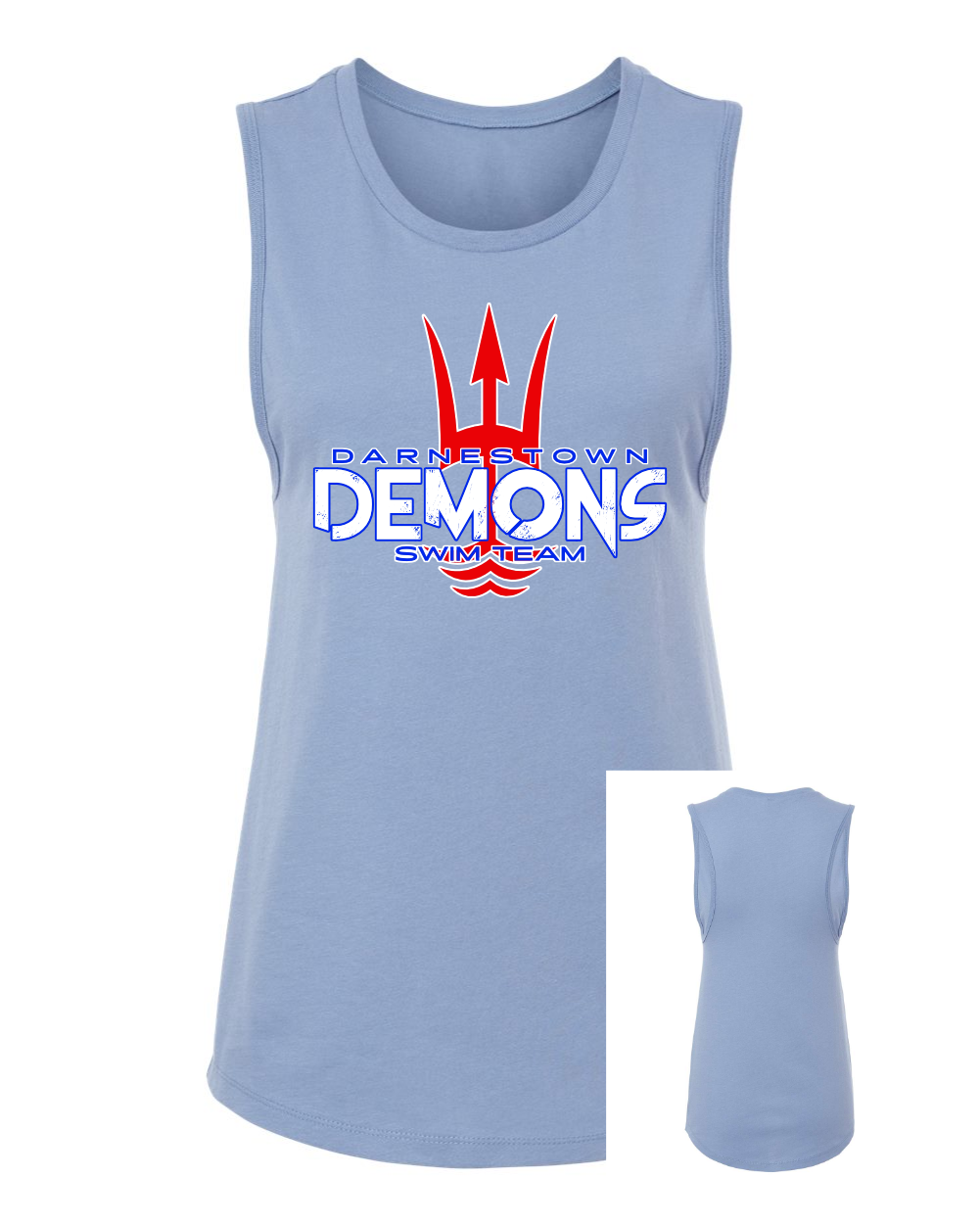Darnestown Swim Team | Block Logo | Muscle Tank Top