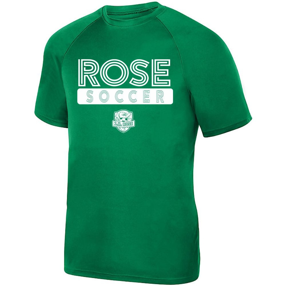 JH Rose Soccer Short-Sleeve Performance Tee | 3 Line Logo | Multiple Colors