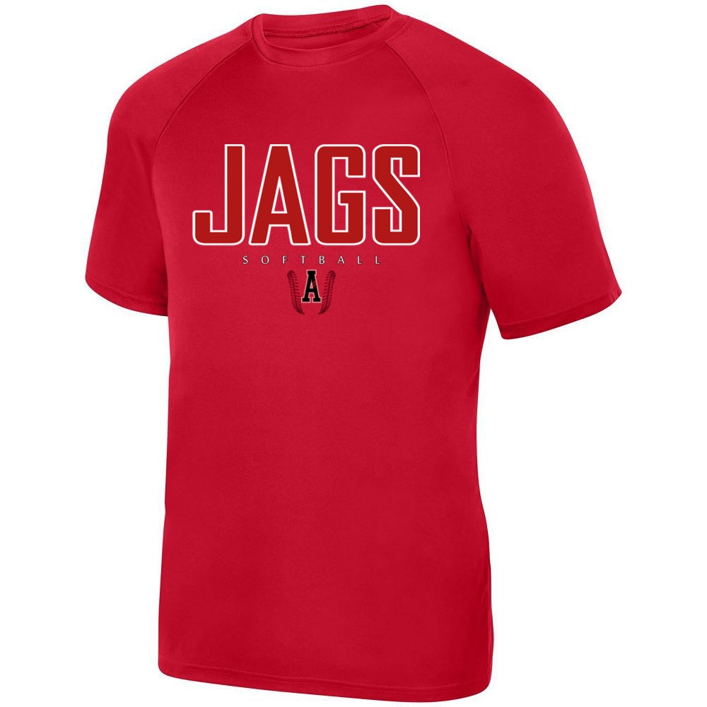 E B Aycock Softball Short-Sleeve Performance Tee | Jags Logo | Multiple Colors