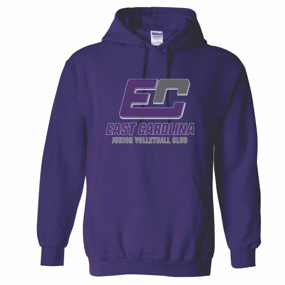ECJVC Cotton Hooded Sweatshirt | Full Color Logo | Multiple Colors