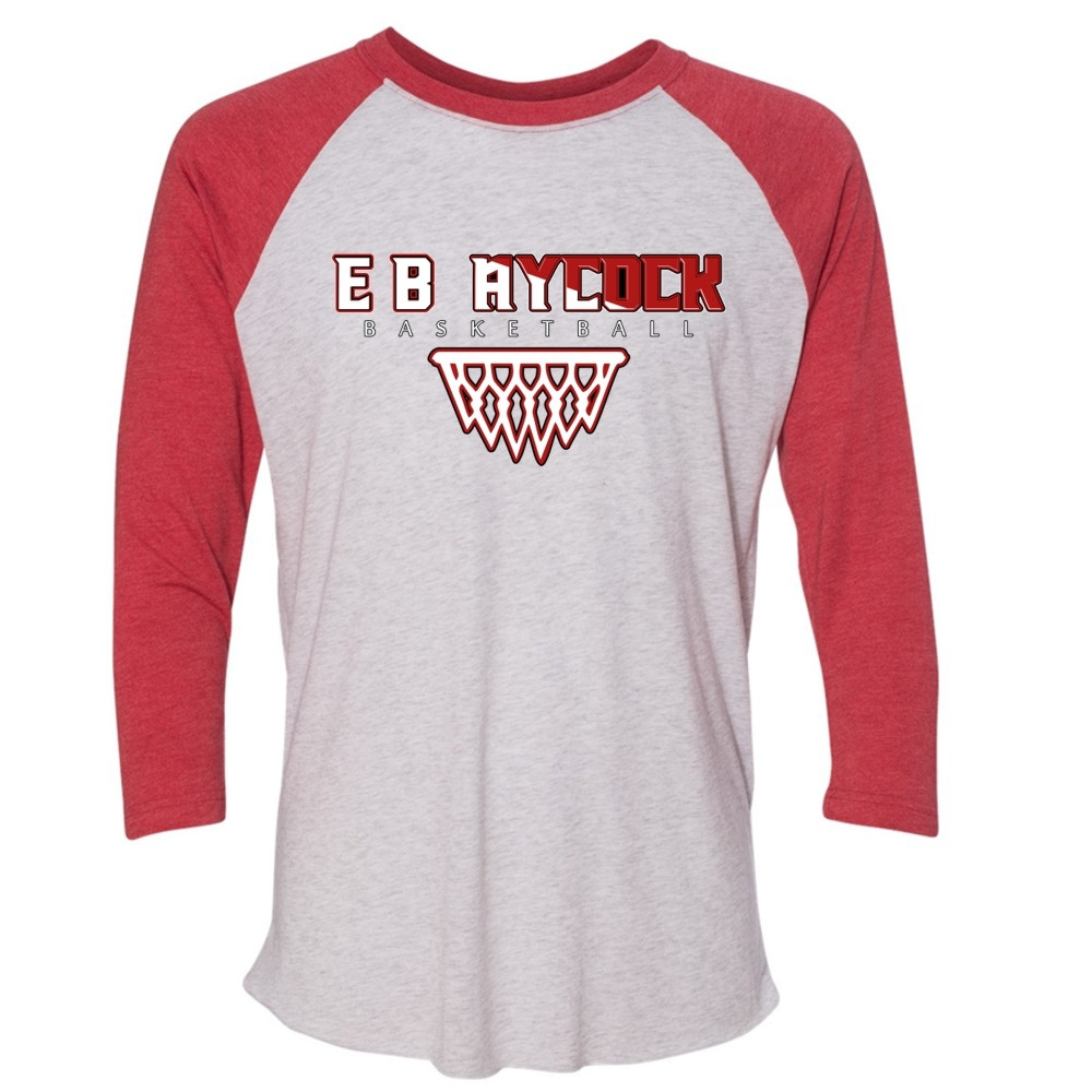 EB Aycock Basketball Triblend Raglan Tee
