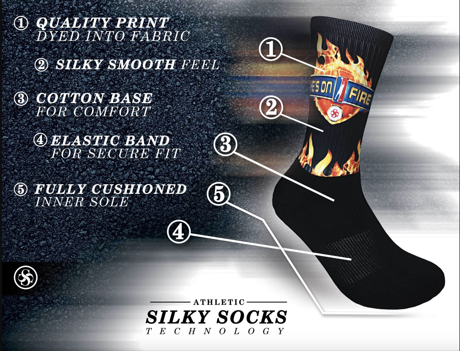 North Pitt Volleyball Dye Sublimation Socks
