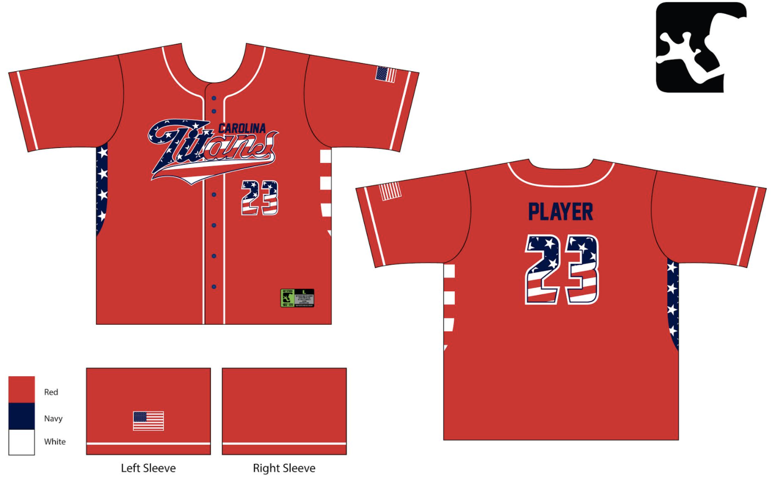 Carolina Titans Jersey Pack