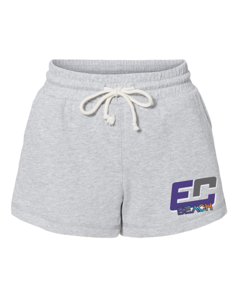 EC Beach | Women’s Enzyme-Washed Rally Shorts | EC Orange