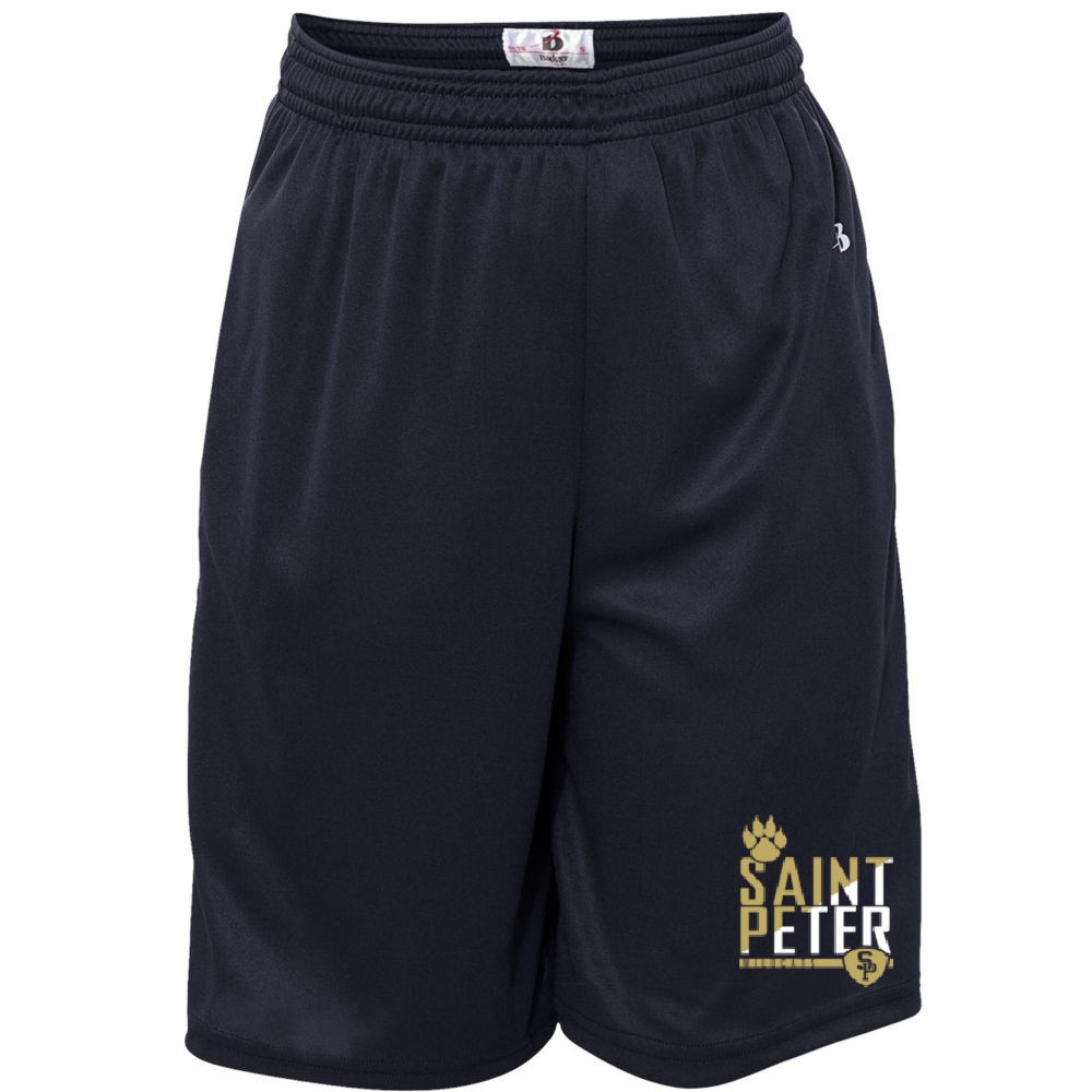 Saint Peter Wildcats Solid Shorts | Wildcats Logo