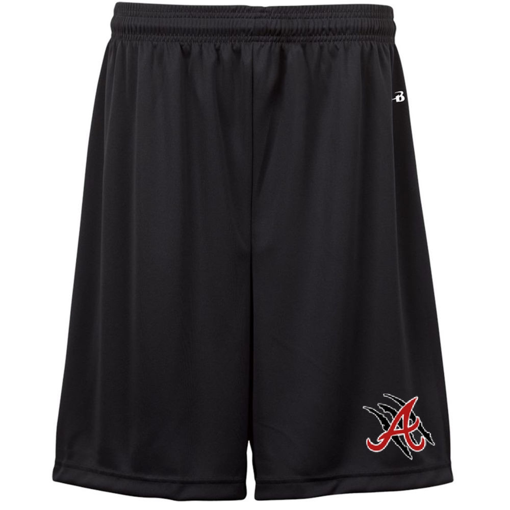 E B Aycock Football Badger Black Solid Shorts