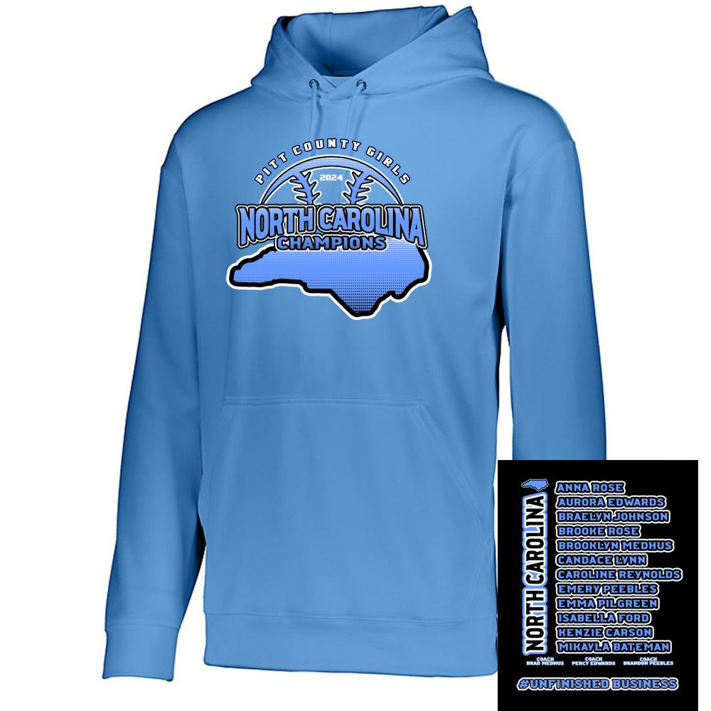 2024 North Carolina Champions | Performance Hooded Sweatshirt | Proceeds Benefit the Team
