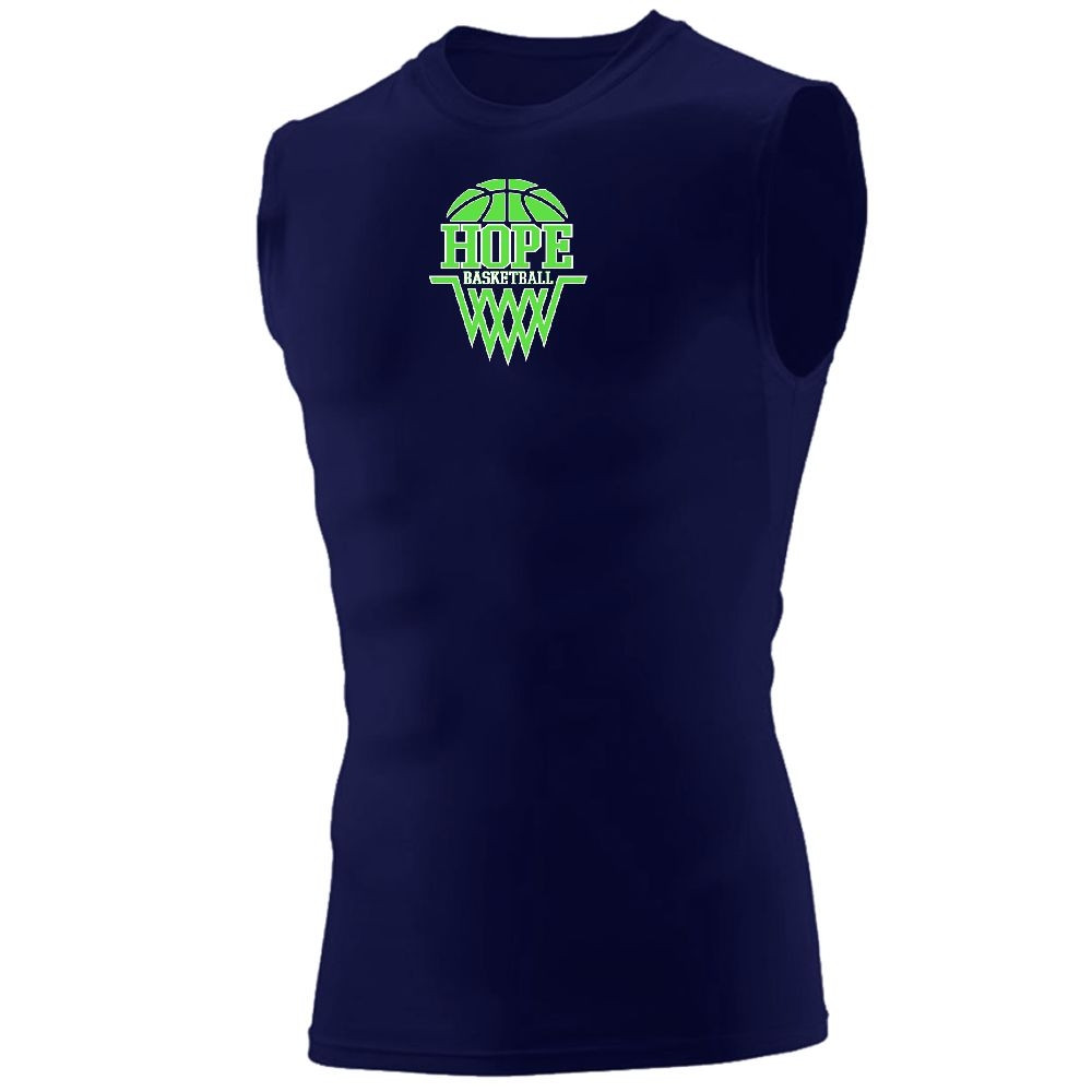 Hope Boys Basketball Hyperform Sleeveless Compression Shirt | Center Chest Logo