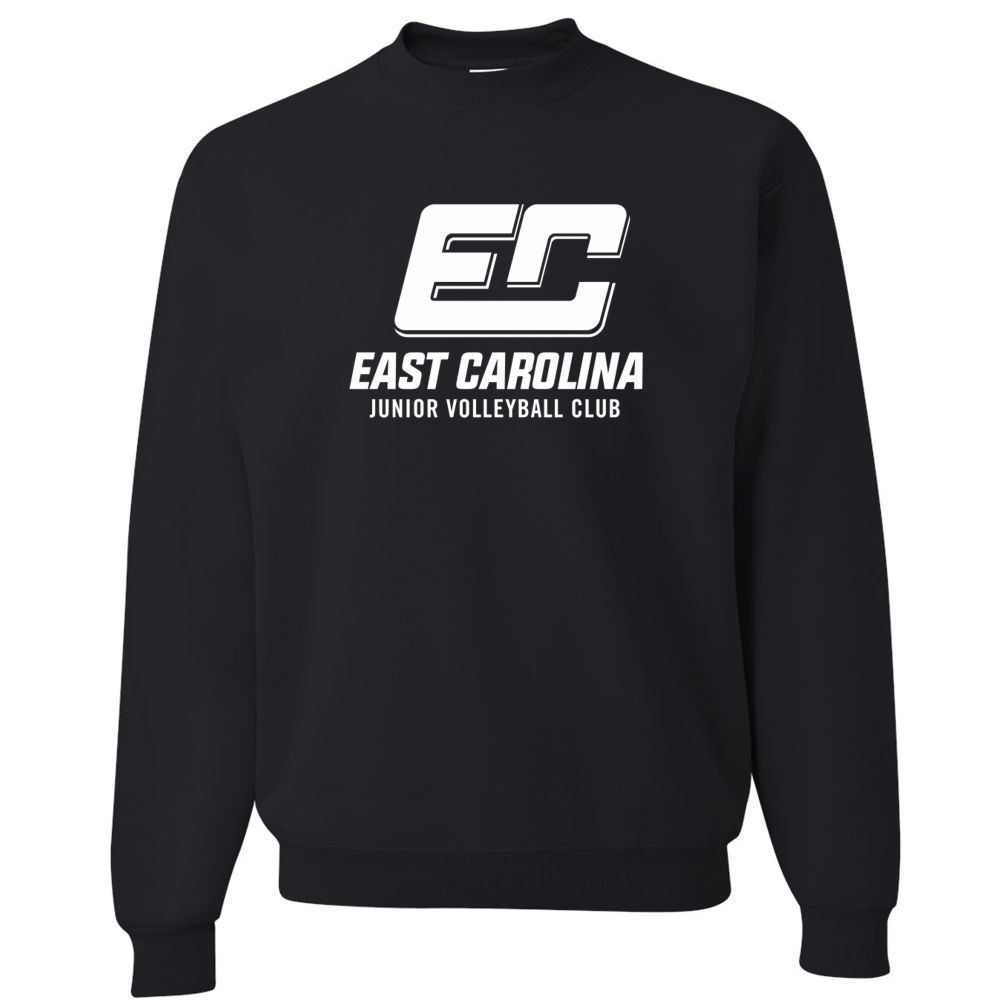 ECJVC Volleyball Cotton Sweatshirt | 1 Color Logo | Multiple Colors