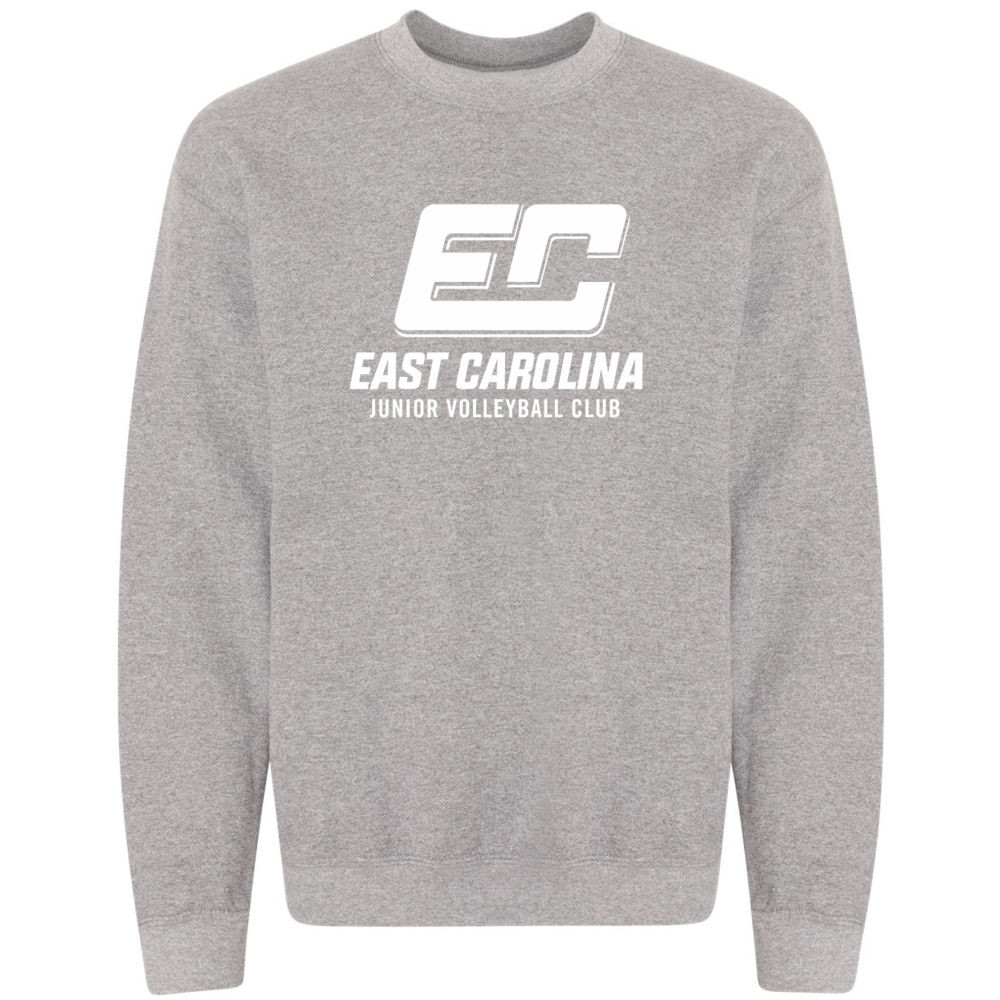 ECJVC Volleyball Cotton Sweatshirt | 1 Color Logo | Multiple Colors
