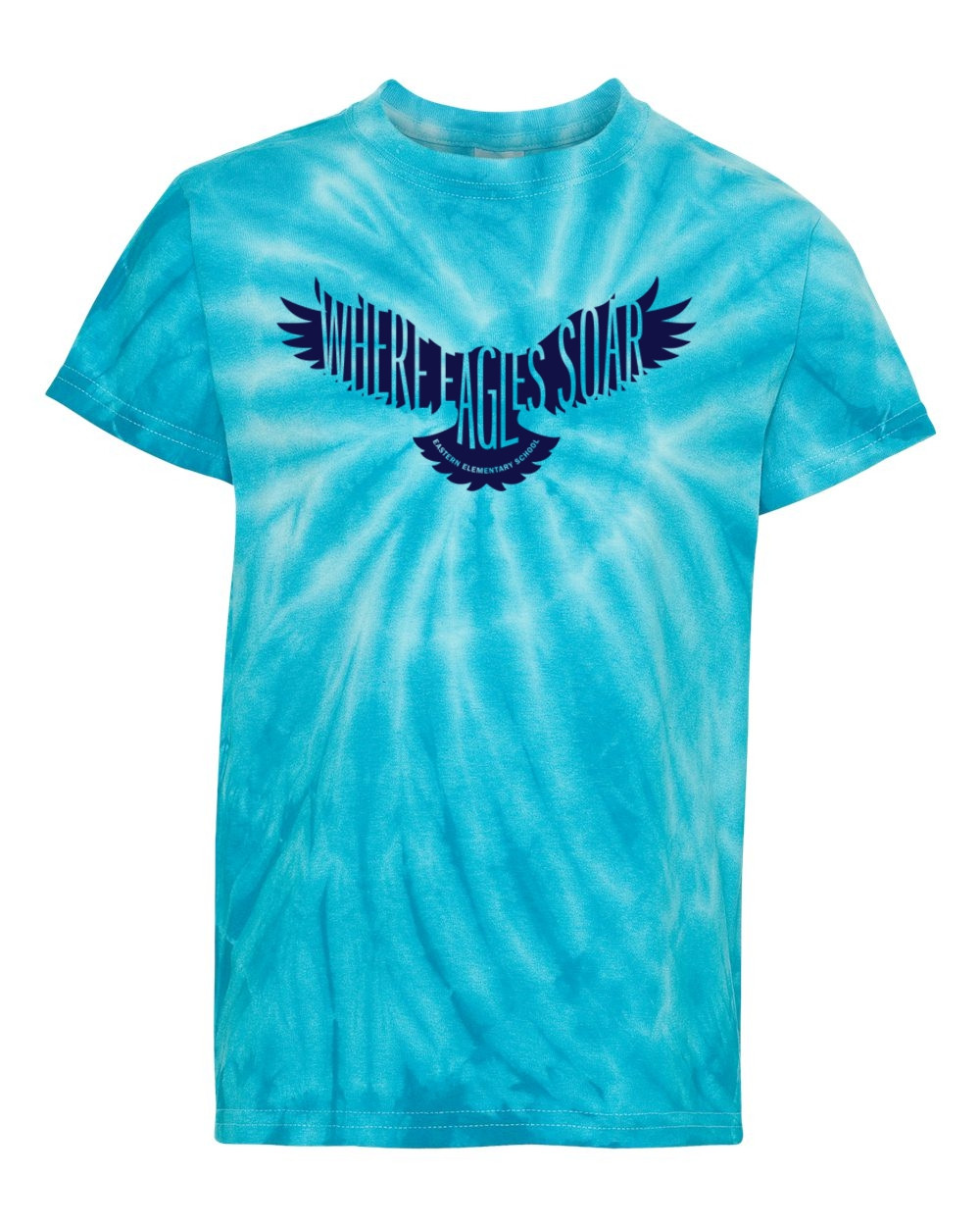 Blue Eagle | Eastern Elementary Tie-Dyed Tee | Royal