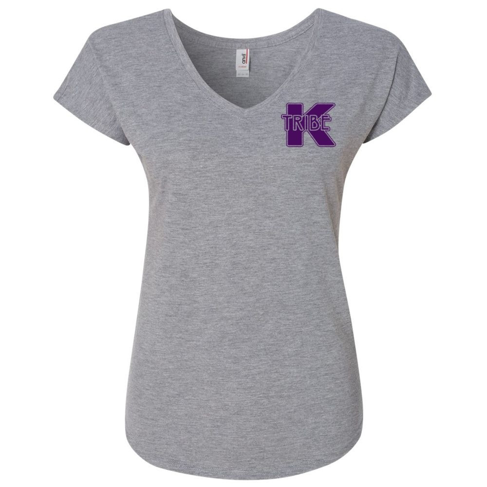 K Tribe Ladies Triblend V Neck Tee | 2 Design Options