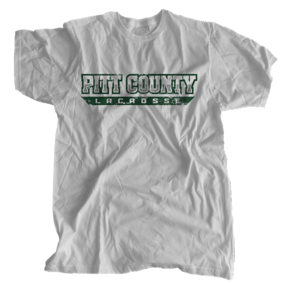 Vintage, Distressed Pitt County Lacrosse T-Shirt | Word Only Logo | Sizes for Whole Family
